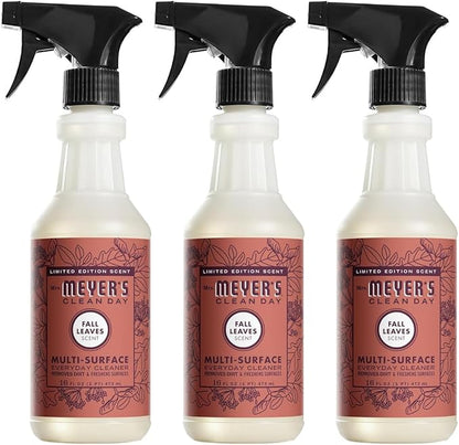 MRS. MEYER'S CLEAN DAY Multi-Surface Everyday Cleaner, Fall Leaves Scent, 16 fl oz. (Pack of 3)