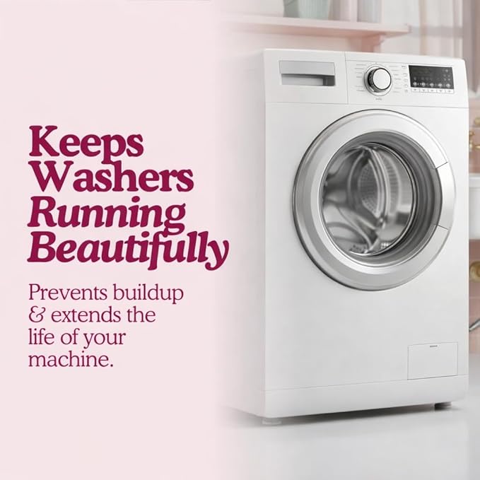 Washing Machine Cleaning Tablets – Odor Remover and Descaler Tabs – Non-Toxic, Eco-Friendly, Biodegradable Washer Cleaner Tablets for HE, Front Load & Top Load Machines (12-Month Supply)