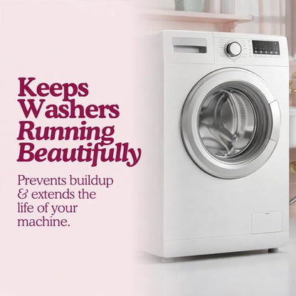 Washing Machine Cleaning Tablets – Odor Remover and Descaler Tabs – Non-Toxic, Eco-Friendly, Biodegradable Washer Cleaner Tablets for HE, Front Load & Top Load Machines (12-Month Supply)