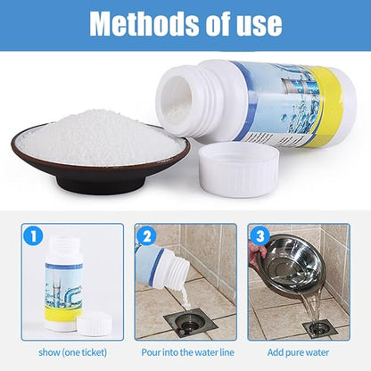 2026 New Sink Drain Cleaner, Multi-functional Powerful Pipe Unclogging Agent, Sink and Drains Cleaner Foam Cleaner for Kitchen Toilet and Pipes Cleaning Tool (3Set)