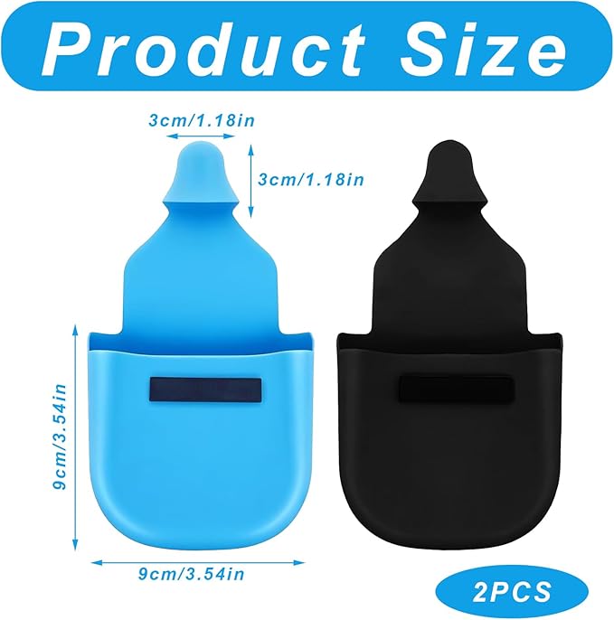 2 Pcs Gas Pump Glove,Gas Gloves For Gasoline,Safe Silicone,Pump Pal For Gas,Fuel Gloves,Protect Hands From Filthy,Reusable Glove Magnetic Durable And Universal（Black&blue）