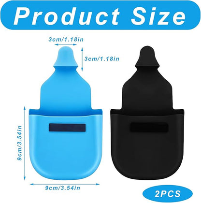 2 Pcs Gas Pump Glove,Gas Gloves For Gasoline,Safe Silicone,Pump Pal For Gas,Fuel Gloves,Protect Hands From Filthy,Reusable Glove Magnetic Durable And Universal（Black&blue）