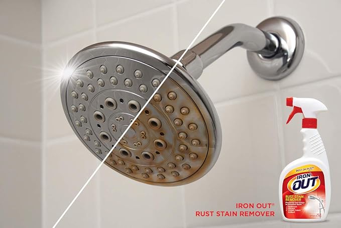 Iron Out Rust Stain Remover Automatic Toilet Bowl Cleaner Tablets, Powerful Gel Spray and Powder