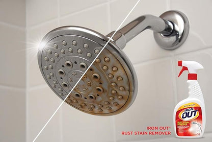 Iron Out Rust Stain Remover Automatic Toilet Bowl Cleaner Tablets, Powerful Gel Spray and Powder