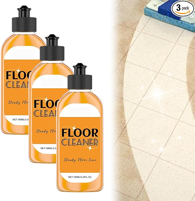 Floor Cleaner, 2026 Household Hardwood Floor Cleaner - All-Surface Acid, Powerful Stain Removing Floor Cleaner for Mopping, Spraying Hardwood, Tile, Marble, Laminate Floors (3, 100ml)