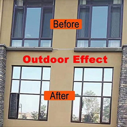 Window Privacy Film One Way Daytime Mirror Tint Treatments UV Heat Control Vinyl Stickers Sun Block Glass Paper Door Covering Reflective (Black Silver, 17.5 Inch x 15.7 Feet)
