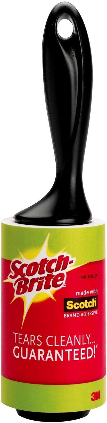 Scotch-Brite Mini Lint Roller, White, 2 Rollers Total