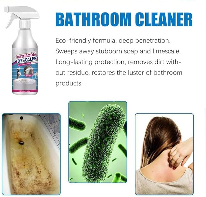 Stubborn Stains Cleaner - Bathroom Descaler Cleaner, Limescale Cleaner, Luckydogs Multipurpose Bathroom Foam Cleaner, All-Purpose Bathroom Descaler Foam Cleaner Spray (5 bottle)