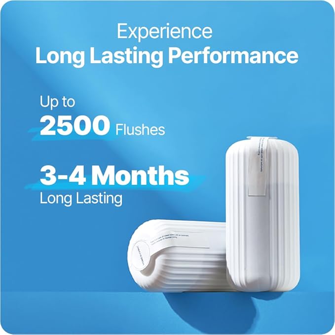 Fresh & Fresh Automatic Toilet Bowl Cleaners - 8 Bottles(UPTO 2500 FLUSHES/Bottle), Commercial and Residential Cleaner 3-4 MONTH Lasting Toilet Bowl Cleaner Bottle