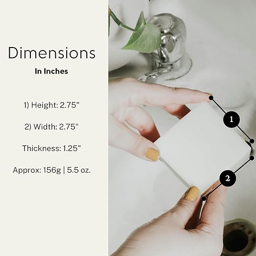 Dish Washing Bundle Kit | Eco-Friendly Solid Dish Soap, Cedar Soap Tray, Bamboo Pot Brush | Organic & Vegan Ingredients, Non-Tox Dish Soap | 3pc. Set