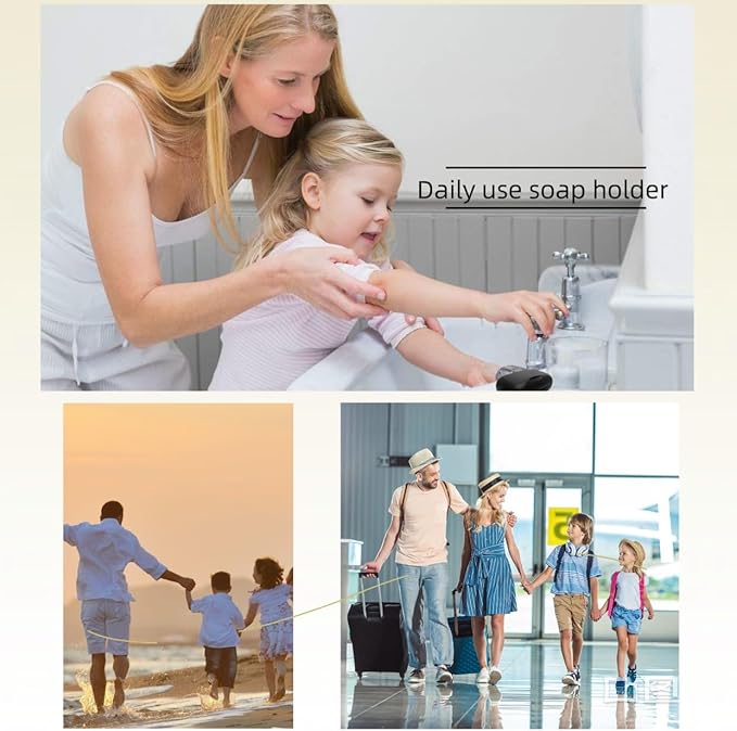 Travel Soap Holder Bar Soap Dish Shower Soap Saver Case Container Box for Bathroom Camping Gym Vonpri (Clear Black Grey, Without Bag)
