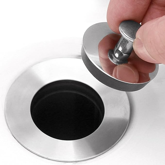 Stainless Steel Sink Plug Drain Stopper Bath Plug Sink Wash Basin Water Stopper For Bathtub Bathroom