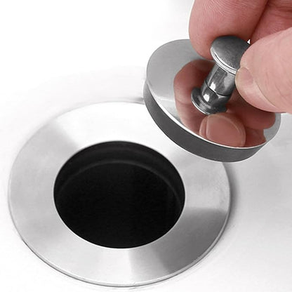 Stainless Steel Sink Plug Drain Stopper Bath Plug Sink Wash Basin Water Stopper For Bathtub Bathroom