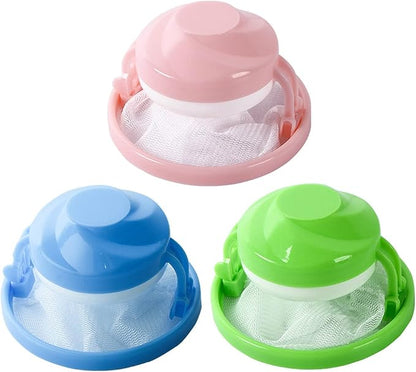 Washing Machine Hair Removal Catcher Filter Mesh Pouch Cleaning Bag Collect, 9.6×5.8cm, Blue