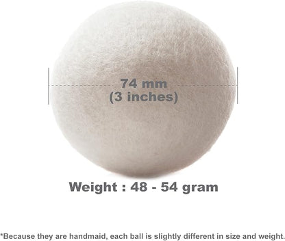 Wooland Wholesale Bulk Laundry XL Premium Wool Dryer Balls-100% New Zealand Organic Wool Natural Fabric Softener for Sensitive Skin, Babies (2000 Count)