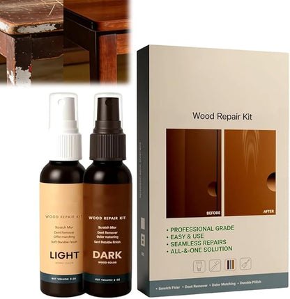 Professional Wood Floor Scratch Repair, Wood Repair Kit, Restore A Finish for Wood, Floor Cover Nicks and Scratches, Hides Minor Defects, Wood Furniture Repair Kit (2Sets)