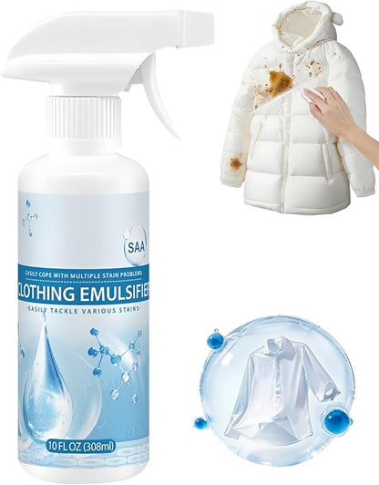 Non Ionic Clothing Emulsifier Stain Remover, Stain Remover For Clothes, Powerful Stain Remover Spray, Non Ionic Emulsifier Clothing Cleaner, Active Enzyme Laundry For Clothes(308ML)