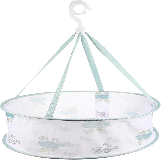 Clothes Drying Hanger Basket Laundry Hanging Basket Sturdy Mesh Laundry Organizer Family Tool