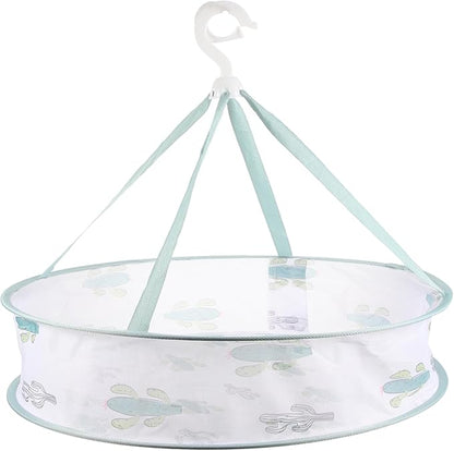 Clothes Drying Hanger Basket Laundry Hanging Basket Sturdy Mesh Laundry Organizer Family Tool