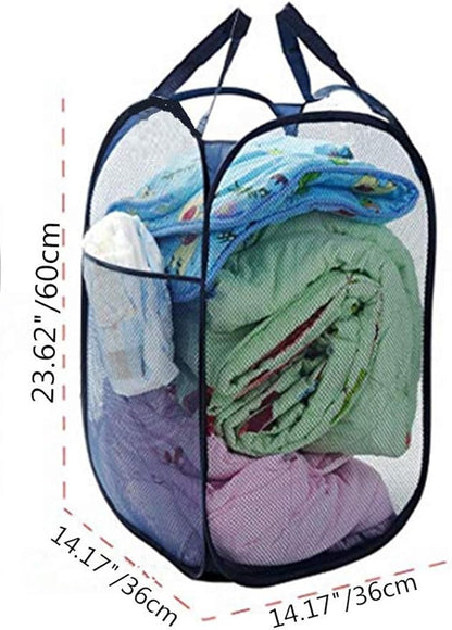 Durable Space Saving Laundry Basket Hanging Clothes Sorting Hampers With Reinforced Handles For College Dorm,Nursery,Office Rectangle