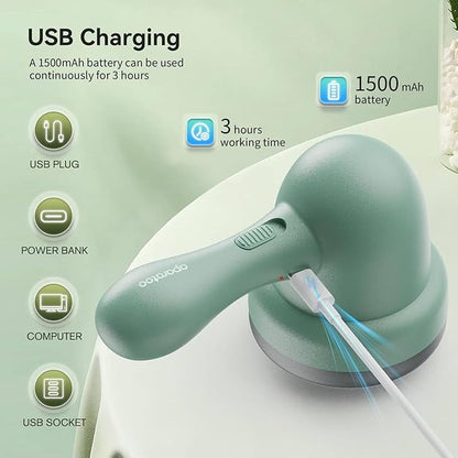 Fabric Shaver, Lint Remover for Clothes, Electric Lint Remover with 3 Replaceable Blades, Removes Fabric Pills, Rechargeable Sweater Defuzzer Pill Remover, Depiller Effectively Remove Pills, Lint