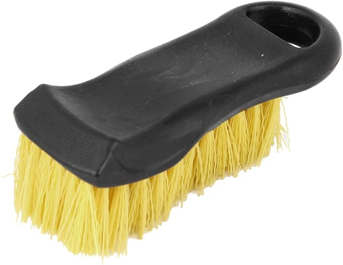 uxcell Plastic Home Car Carpet Chair Cleaning Tool Brush, Black/Yellow