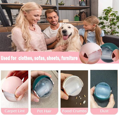 2 Pack Reusable Gel Lint Roller Ball for Pet Hair, MUEDRT Washable Small Lint Remover for Clothes, Portable Sticky Pet Hair Remover for Clothes Traveling Essentials