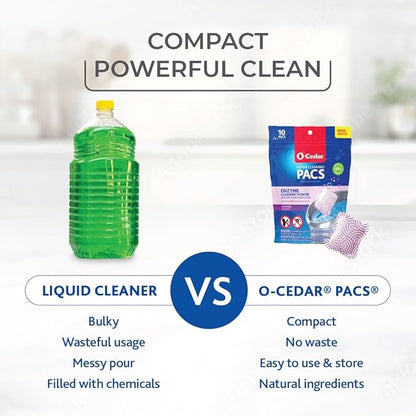 O-Cedar EasyWring Microfiber Spin Mop and Bucket Cleaning System + Lavender Pac (Variety Pack)