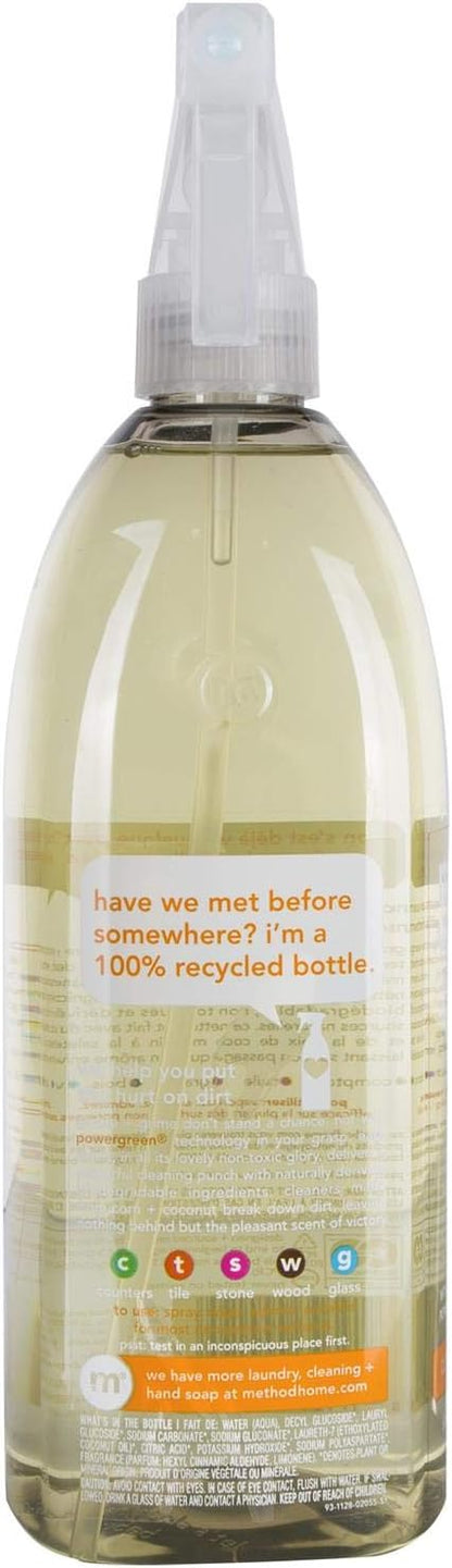Method Naturally Derived All Purpose Surface Cleaner Spray, Ginger Yuzu, 28 Ounce