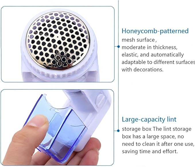 Fabric Shaver,Bobble Remover for Clothes,Electric Lint Remover w/3 Replaceable Blade,Cleaning BrushRechargeable Sweater Defuzzer PillRemover,Depiller Effectively RemovePills for Clothes & Furniture