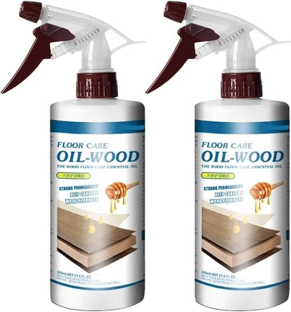 500ml Floor Polish And Restorer For Good Daily Clean Floor Care Solid Wood Waxing Oil Essential Oil Care To Prevent Scratches(2pcs)