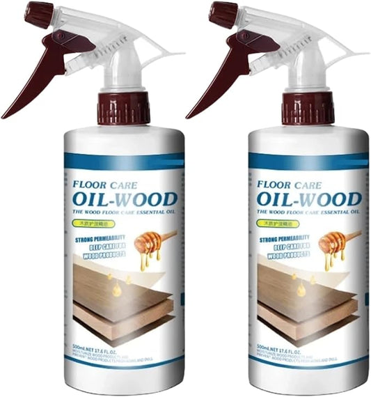 500ml Floor Polish And Restorer For Good Daily Clean Floor Care Solid Wood Waxing Oil Essential Oil Care To Prevent Scratches(2pcs)