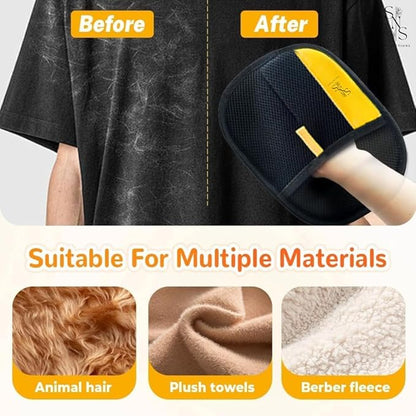 Pet Hair Removal Gloves for Dogs and Cats - Upgraded Reusable Electrostatic Grooming Glove - Easy Pet Hair Remover for Furniture - Clothing Carpet & Car Seats (1)