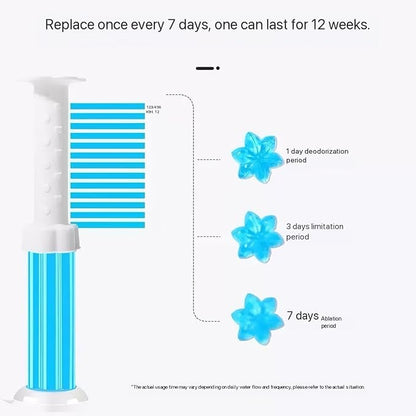 Toilet Gel Stamps, 126 Stamps 9 Kinds of Mix Scent Toilet Bowl Cleaner Gel, Long-Lasting Flowers Shaped Bathroom Freshener, Keeping Toilet Fresh Fragrant and Clean