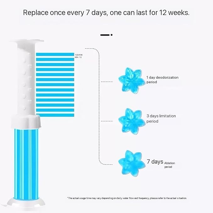 Toilet Gel Stamp, 84 Count 6 Kinds of Scent Toilet Bowl Cleaners, Toilet Stain Removal Cleaning Air Freshener (6 Pcs)