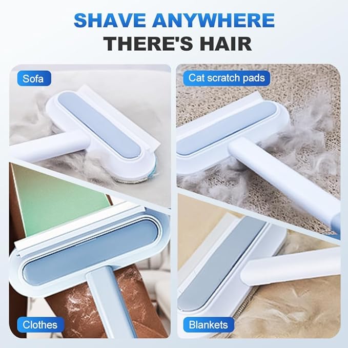 2025 New 4-in-1 Multifunctional Pet Hair Remover, Reusable Double-Sided Cleaning Brush for Couch, Carpet, Furniture, Clothes & Car