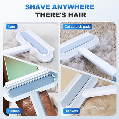2025 New 4-in-1 Multifunctional Pet Hair Remover, Reusable Double-Sided Cleaning Brush for Couch, Carpet, Furniture, Clothes & Car