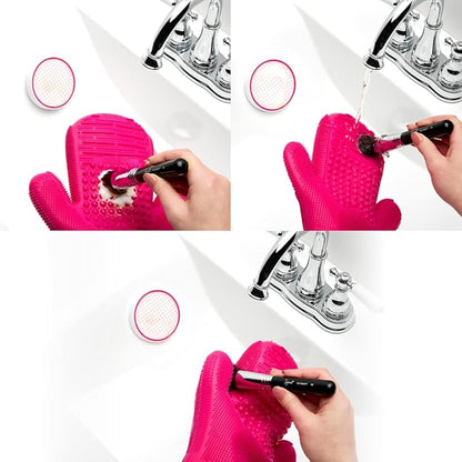 Sigma 2X Sigma Spa ™ Brush Cleaning Glove - Pink