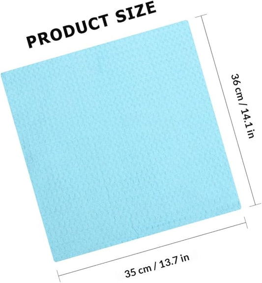 VICASKY 4pcs 100% Cotton Dish Cloth Set, Absorbent Kitchen Cleaning Wipes, Sturdy Lint-Free Cloths for Counter and Dishwashing Use