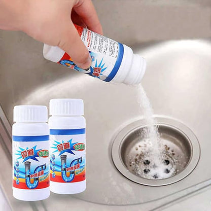 Sink Drain Cleaner, Drain Clog Remover Sink Cleaner Clog Remover Pipe Dredge Powder Kitchen Toilet Pipeline Cleaning Tool