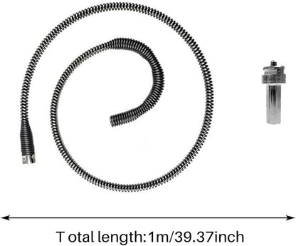 Pipe Clog Remover, Drain Clog Remover Tool, Dredging Tool Clamp, Universal Flexible Hose, Spring Pipe