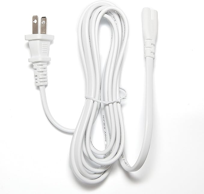 Omnihil (White) 5 Feet AC Power Cord Cable Compatible with KOODER Fabric Shaver