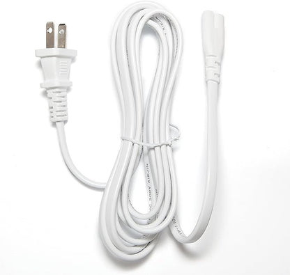 Omnihil (White) 5 Feet AC Power Cord Cable Compatible with KOODER Fabric Shaver