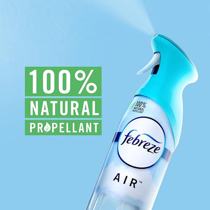 Febreze Air Mist Air Freshener Spray, Odor-Fighting Room Spray, Air Fresheners for Home and Bathroom and Kitchen, Aerosol Can, Linen & Sky Scent, 8.8oz (Pack of 2)