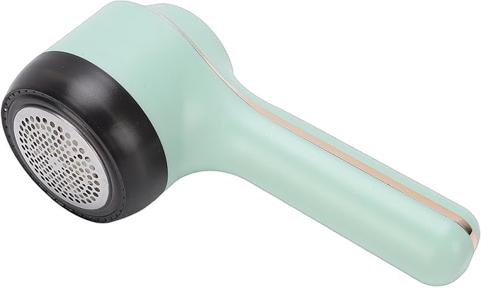 Sorandy Fabric Shaver, Electric Lint Remover Rechargeable with 3 Speeds, Digital Display 6 Leaf Blades Portable Sweater Defuzzer, Ideal for Clothes, Furniture, Sweater & Blanket (Green)