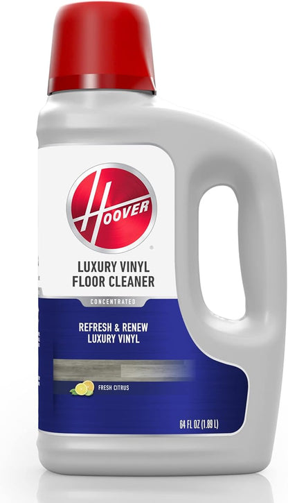 Hoover Luxury Vinyl Hard Floor Solution, Concentrated Cleaning Solution for Hard Floor Machines, 64 oz, AH31454