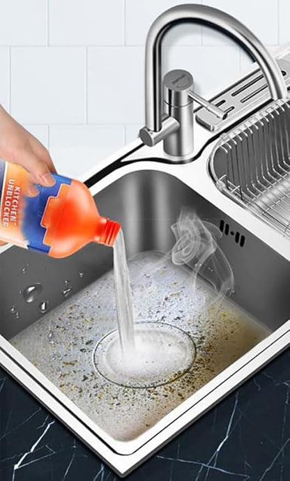 Pipe Cleaner, Kitchen Unblocker, Pipeline Dredging Agent, Foaming Lemon Drain Cleaner, Powerful Pipe Cleaning Agent,Drain Clog Remover Toilet Sink Clean (1PC)