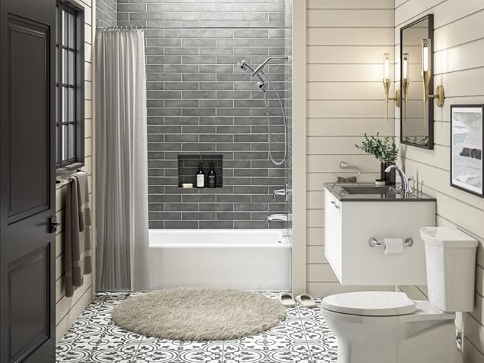 KOHLER K-23218-G-BN Awaken Shower Package, 2-in-One Combo, Multiple Spray Options, Vibrant Brushed Nickel