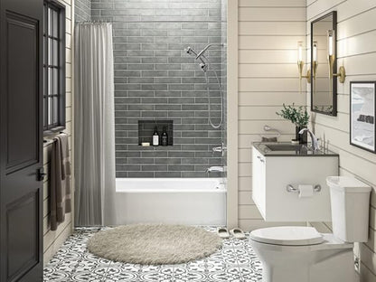 KOHLER K-23218-G-BN Awaken Shower Package, 2-in-One Combo, Multiple Spray Options, Vibrant Brushed Nickel