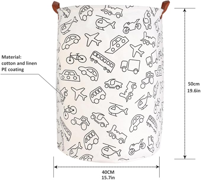 1PC Folding Laundry Basket Round Storage Bin Bag Large Hamper Collapsible Clothes Toy Basket Bucket Organizer Large Capacity
